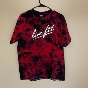 Tie die live fit t shirt
